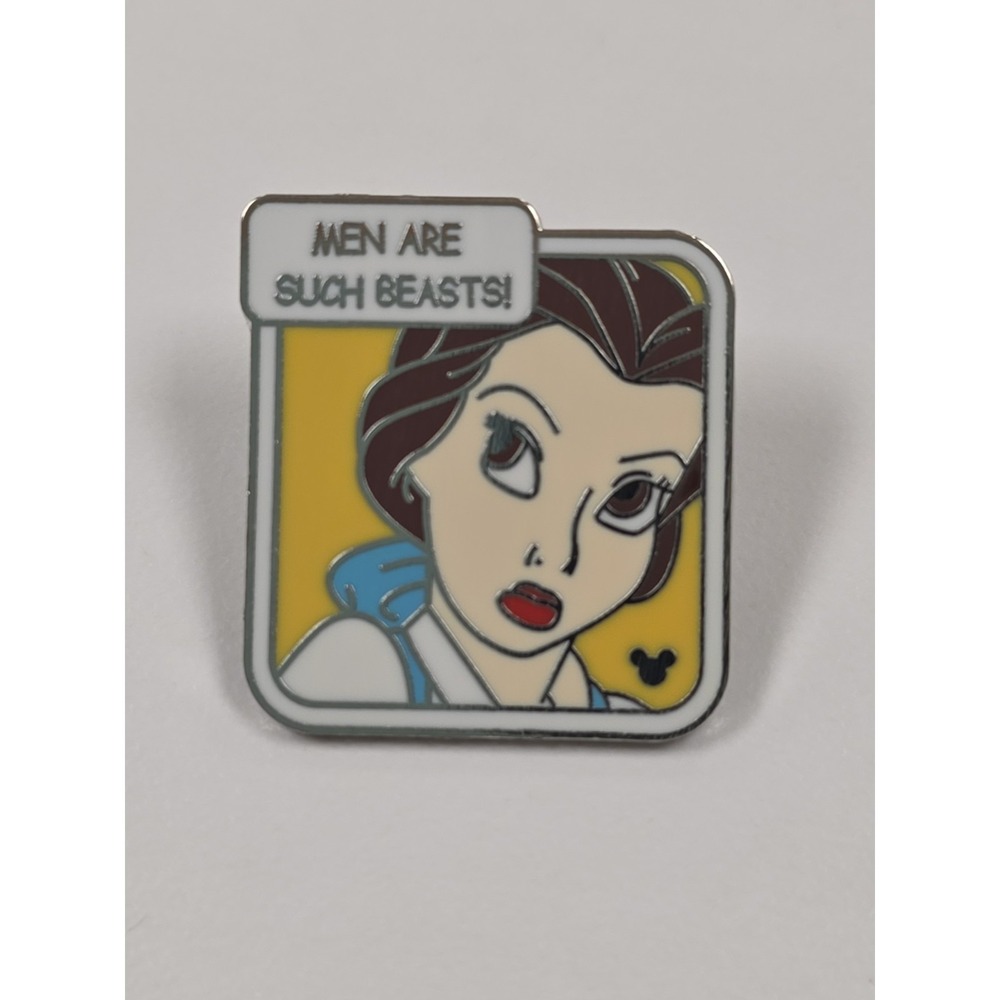 Disney Collector Trading Pin Belle "Men are such beasts" Hidden Mickey 2007